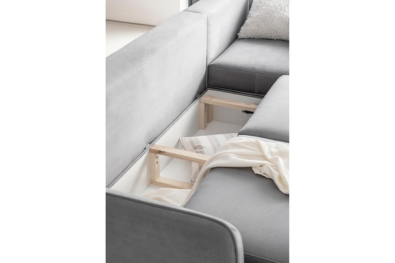 Lence Bäddsoffa m. Divan Förvaring - Grå - Möbler - Soffa - Bäddsoffa