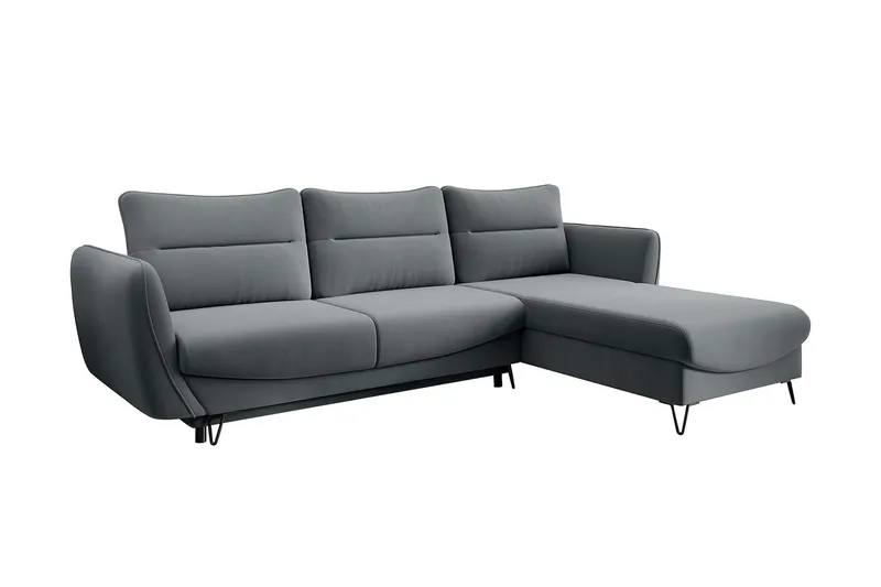 Lence Bäddsoffa m. Divan Förvaring - Grå - Möbler - Soffa - Bäddsoffa