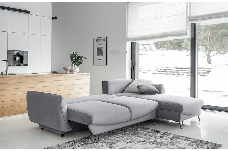 Lence Bäddsoffa m. Divan Förvaring - Mörkbeige - Möbler - Soffa - Bäddsoffa