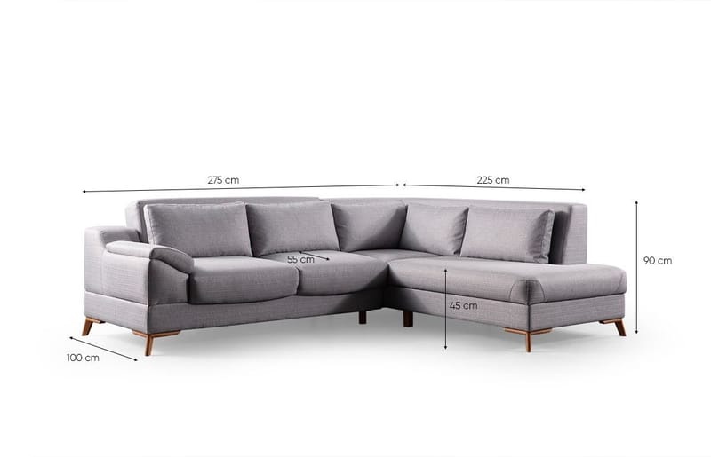 Lepinas 5-sits Hörnsoffa - Möbler - Soffa - Bäddsoffa