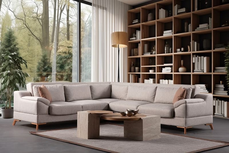Lepinas 6-sits Hörnsoffa - Möbler - Soffa - Bäddsoffa
