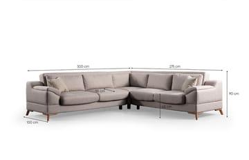 Lepinas 6-sits Hörnsoffa - Möbler - Soffa - Bäddsoffa