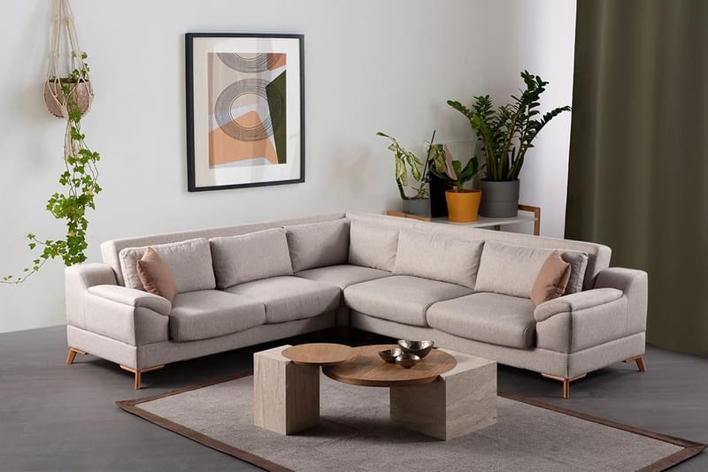Lepinas 6-sits Hörnsoffa - Möbler - Soffa - Bäddsoffa