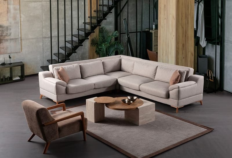 Lepinas 6-sits Hörnsoffa - Möbler - Soffa - Bäddsoffa