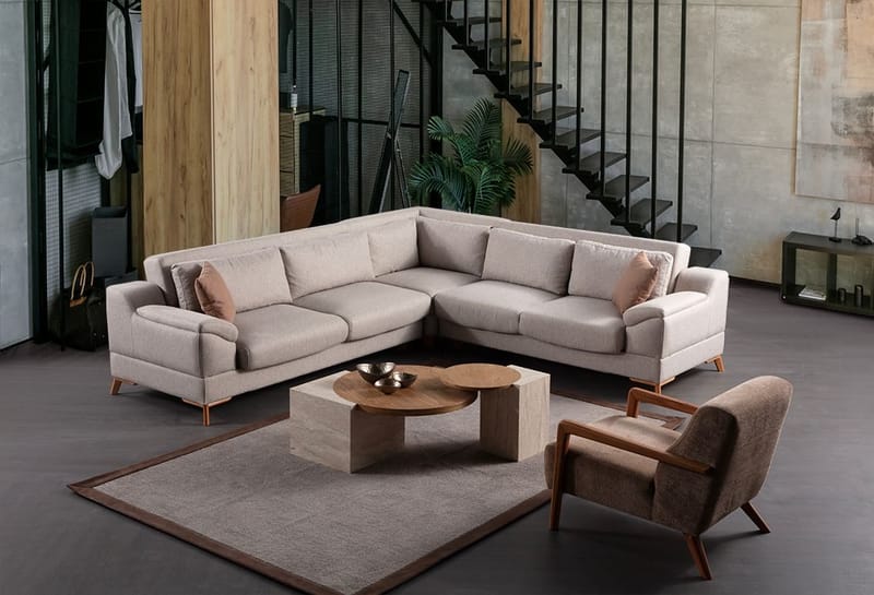Lepinas 6-sits Hörnsoffa - Möbler - Soffa - Bäddsoffa