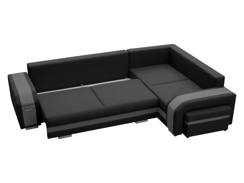 Lesley 4-sits Hörnb äddsoffa med förvaring - beige - Möbler - Soffa - Bäddsoffa