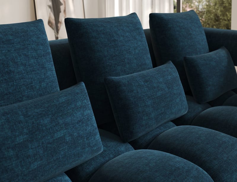 Levvi 3-sits Bubblig Bäddsoffa med Divan Höger - Manhattan 40 - Möbler - Soffa - Bäddsoffa