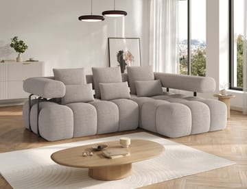 Levvi 3-sits Bubblig Bäddsoffa med Divan Höger - Royal 18 - Möbler - Soffa - Bäddsoffa