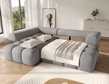 Levvi 3-sits Bubblig Bäddsoffa med Divan Vänster - Coralline 03 - Möbler - Soffa - Bäddsoffa