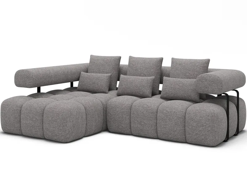 Levvi 3-sits Bubblig Bäddsoffa med Divan Vänster - Coralline 03 - Möbler - Soffa - Bäddsoffa