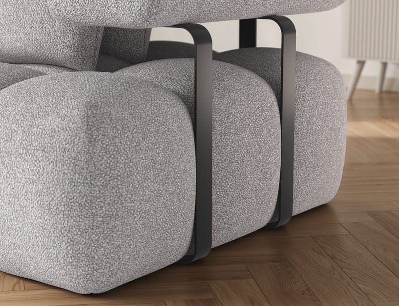 Levvi 3-sits Bubblig Bäddsoffa med Divan Vänster - Paolli 04 - Möbler - Soffa - Bäddsoffa
