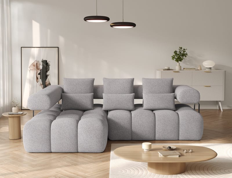 Levvi 3-sits Bubblig Bäddsoffa med Divan Vänster - Paolli 04 - Möbler - Soffa - Bäddsoffa
