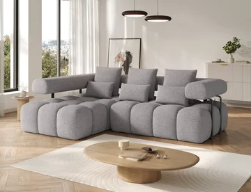 Levvi 3-sits Bubblig Bäddsoffa med Divan Vänster - Paolli 04 - Möbler - Soffa - Bäddsoffa