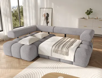 Levvi 3-sits Bubblig Bäddsoffa med Divan Vänster - Paolli 04 - Möbler - Soffa - Bäddsoffa