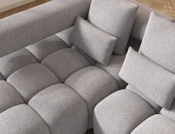 Levvi 3-sits Bubblig Bäddsoffa med Divan Vänster - Paolli 04 - Möbler - Soffa - Bäddsoffa