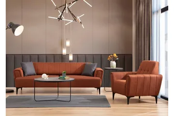 Lilesville 3-sits Bäddsoffa - Röd - Möbler - Soffa - Bäddsoffa