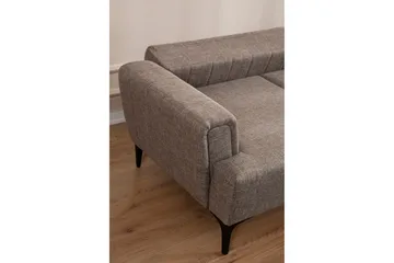 Lilesville Bäddsoffa med divan - Ljusbrun - Möbler - Soffa - Bäddsoffa