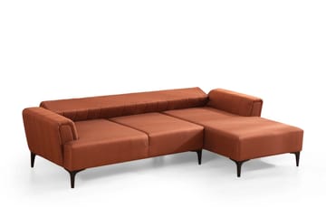 Lilesville Bäddsoffa med divan - Röd - Möbler - Soffa - Bäddsoffa
