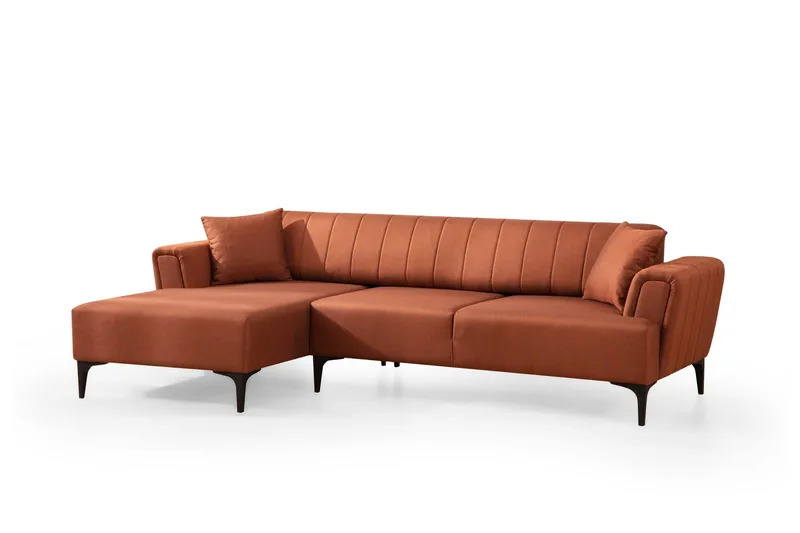 Lilesville Bäddsoffa med divan - Röd - Möbler - Soffa - Bäddsoffa
