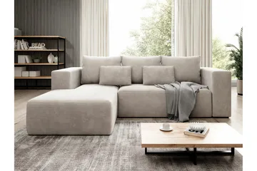 Listowel 3-sits Hörnbäddsoffa beige - Möbler - Soffa - Bäddsoffa