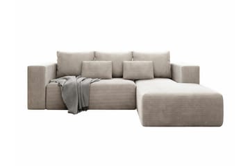 Listowel 3-sits Hörnbäddsoffa Beige/Light beige - Möbler - Soffa - Bäddsoffa