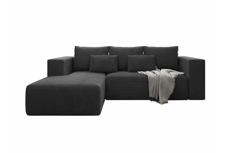 Listowel 3-sits Hörnbäddsoffa Black - Möbler - Soffa - Bäddsoffa
