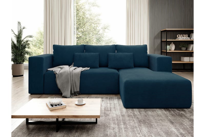 Listowel 3-sits Hörnbäddsoffa Dark blue - Möbler - Soffa - Bäddsoffa