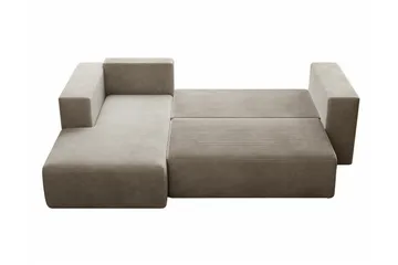 Listowel 3-sits Hörnbäddsoffa Light grey/Dark grey - Möbler - Soffa - Bäddsoffa