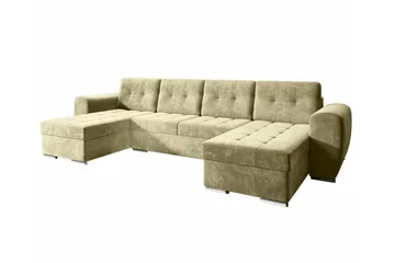 Listowel 4-sits Hörnbäddsoffa - Beige - Möbler - Soffa - Bäddsoffa
