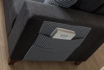Loftia Hörnsoffa-bäddsoffa 230x90x150 cm - Antracitgrå - Möbler - Soffa - Bäddsoffa