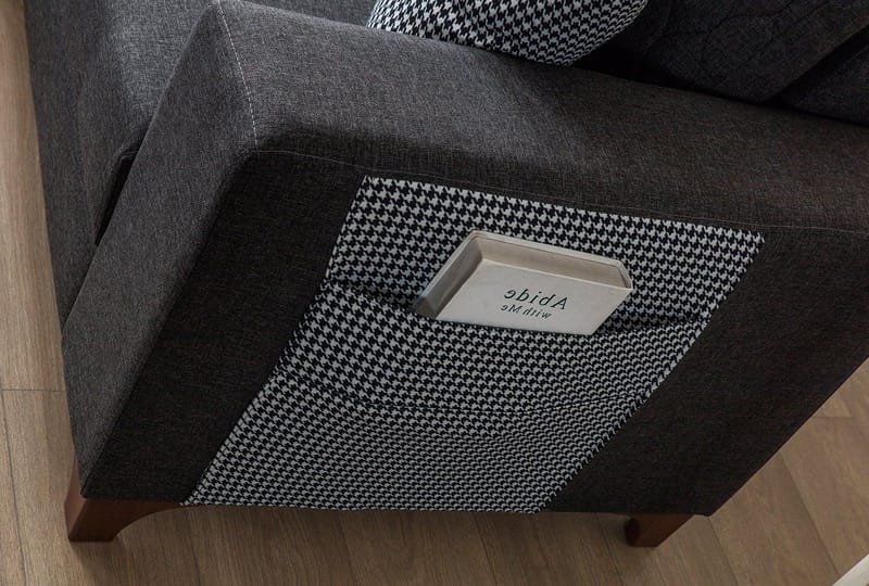 Loftia Hörnsoffa-bäddsoffa 230x90x150 cm - Antracitgrå - Möbler - Soffa - Bäddsoffa