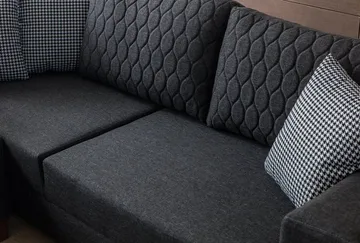 Loftia Hörnsoffa-bäddsoffa 230x90x150 cm - Antracitgrå - Möbler - Soffa - Bäddsoffa