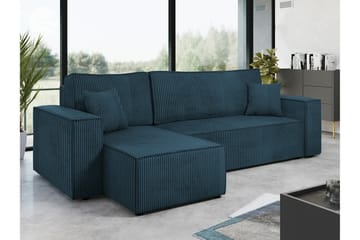 Magston 3-sits Hörnbäddsoffa - Blå - Möbler - Soffa - Bäddsoffa