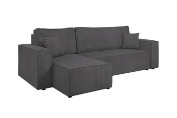 Magston 3-sits Hörnbäddsoffa - Grå - Möbler - Soffa - Bäddsoffa