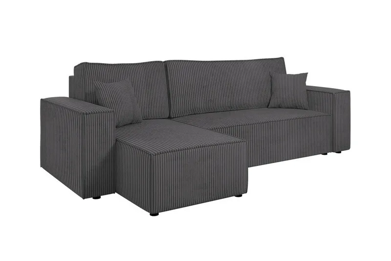 Magston 3-sits Hörnbäddsoffa - Grå - Möbler - Soffa - Bäddsoffa