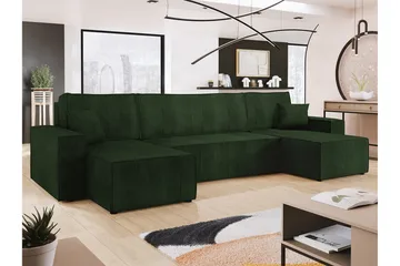 Magston 4-sits Hörnbäddsoffa - Grön - Möbler - Soffa - Bäddsoffa