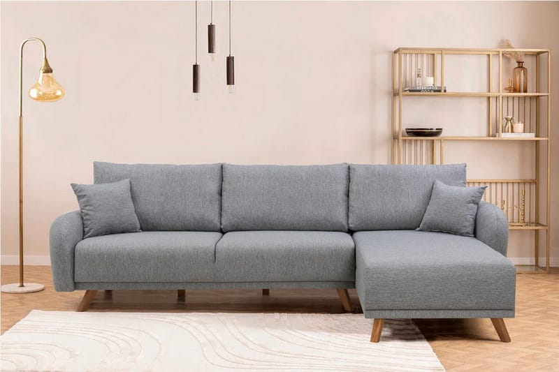 Malkiat Hörnbäddsoffa - Grå - Möbler - Soffa - Bäddsoffa