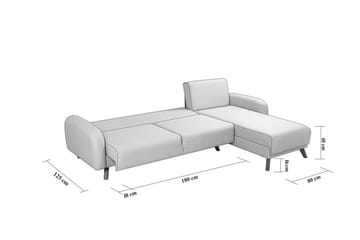 Malkiat Hörnbäddsoffa - Grå - Möbler - Soffa - Bäddsoffa