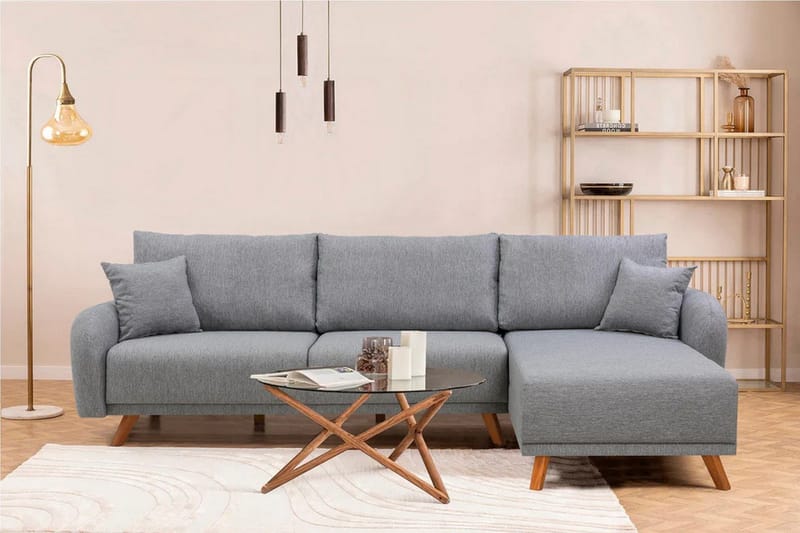 Malkiat Hörnbäddsoffa - Grå - Möbler - Soffa - Bäddsoffa