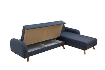 Malkiat Hörnbäddsoffa - Mörkblå - Möbler - Soffa - Bäddsoffa
