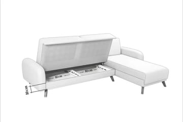 Malkiat Hörnbäddsoffa - Mörkblå - Möbler - Soffa - Bäddsoffa