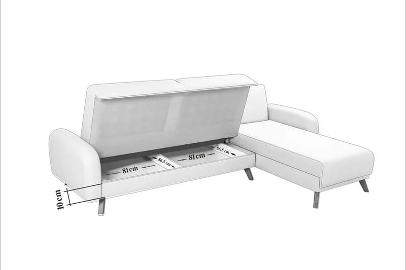 Malkiat Hörnbäddsoffa - Mörkblå - Möbler - Soffa - Bäddsoffa