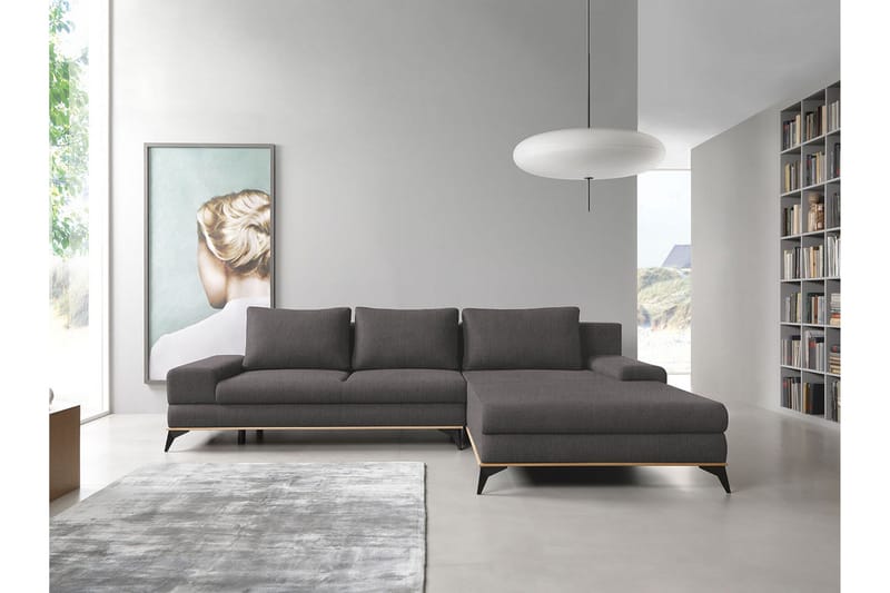 Manila Divanbäddsoffa 315x212x87 cm - Grå - Möbler - Soffa - Bäddsoffa