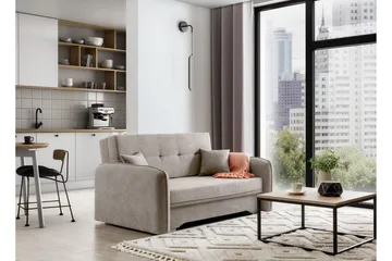 Manita Bäddsoffa med Förvaring 2-sits - Beige - Möbler - Soffa - Bäddsoffa