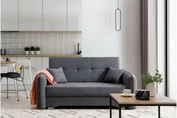 Manita Bäddsoffa med Förvaring 2-sits - Grå - Möbler - Soffa - Bäddsoffa