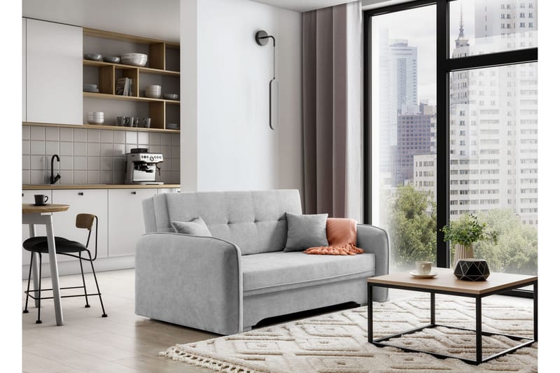 Manita Bäddsoffa med Förvaring 2-sits - Grå - Möbler - Soffa - Bäddsoffa