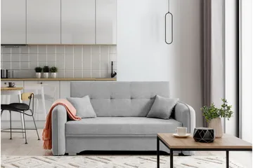 Manita Bäddsoffa med Förvaring 2-sits - Grå - Möbler - Soffa - Bäddsoffa