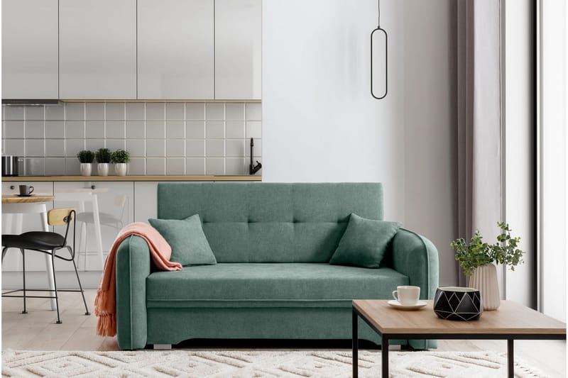 Manita Bäddsoffa med Förvaring 2-sits - Grön - Möbler - Soffa - Bäddsoffa