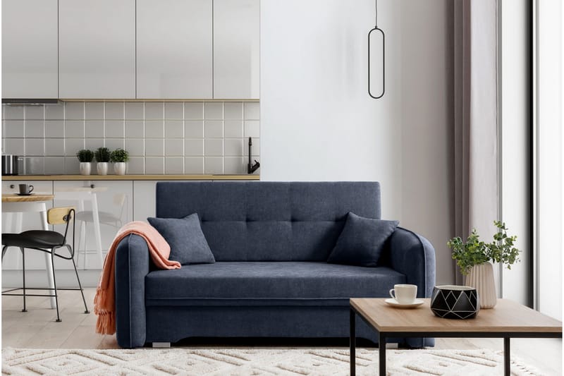 Manita Bäddsoffa med Förvaring 2-sits - Mörkblå - Möbler - Soffa - Bäddsoffa
