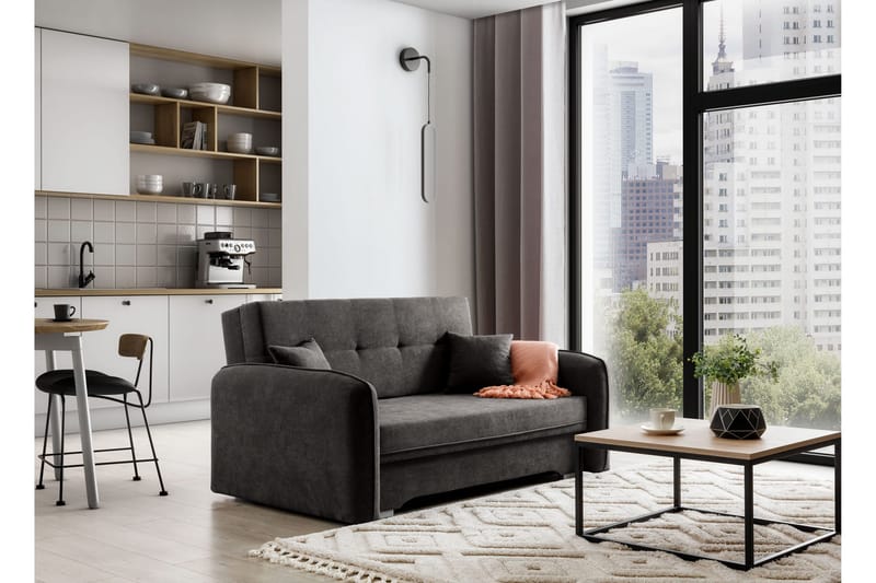 Manita Bäddsoffa med Förvaring 2-sits - Mörkgrå - Möbler - Soffa - Bäddsoffa
